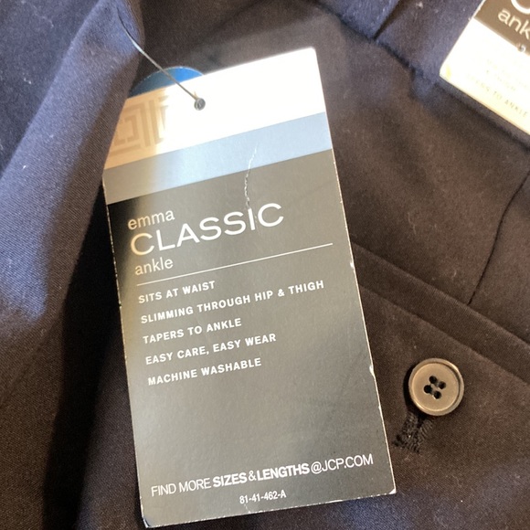 Liz Claiborne Career Emma Classic ankle navy pants - Picture 6 of 6